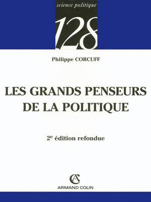 cover image of Les grands penseurs de la politique